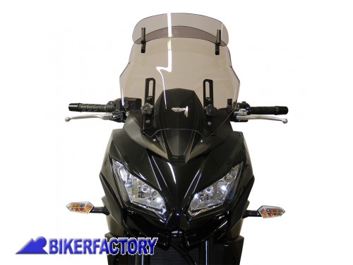 BikerFactory Cupolino parabrezza screen MRA mod Vario Touring VT x KAWASAKI Versys 650 Versys 1000 15 in poi Alt 41 cm Larg 40 cm 1034762