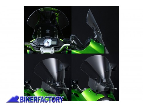 BikerFactory Cupolino parabrezza screen National Cycle VSTREAM per Kawasaki Versys 650 08 09 Alt 37 4 cm Largh 38 1 cm ca N20100 1001797