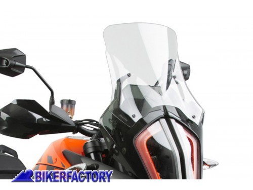 BikerFactory Cupolino parabrezza screen National Cycle VStream LOW Fum%C3%A8 chiaro per KTM 1290 Super Adventure S Alt 28 6 cm Larg 31 1 cm ca N20810 1047170