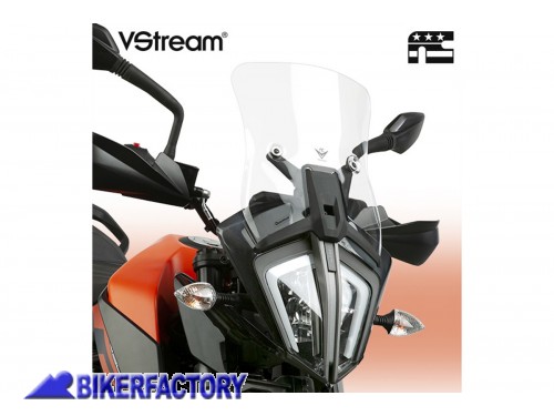 BikerFactory Cupolino parabrezza screen National Cycle VStream MID Trasparente per KTM 390 Adventure Alt 21 0 cm Larg 31 4 cm ca N20812 1049400