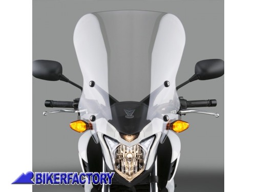 BikerFactory Cupolino parabrezza screen National Cycle VStream Maggiorato per Honda CB500F 13 15 Alt 55 2 cm Larg 48 9 cm ca N20056 1029405
