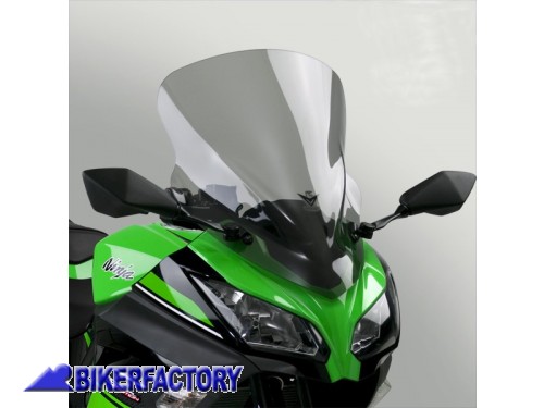 BikerFactory Cupolino parabrezza screen National Cycle VStream Medio per Kawasaki Ninja 300 13 17 Alt 52 1 cm Larg 40 6 cm ca N20109 1029407