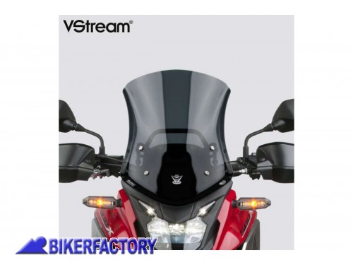 BikerFactory Cupolino parabrezza screen National Cycle VStream SPORT Fum%C3%A8 Scuro per Honda CB500X 19 22 Alt 42 5 cm Larg 31 4 cm ca N20063 1044590