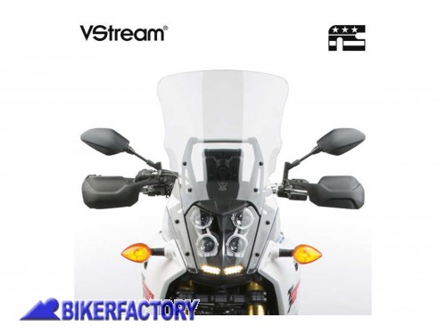 BikerFactory Cupolino parabrezza screen National Cycle VStream SPORT TOURING Fum%C3%A8 chiaro per YAMAHA Tenere 700 Alt 38 7 cm Larg 38 1 cm ca N20338 1044810