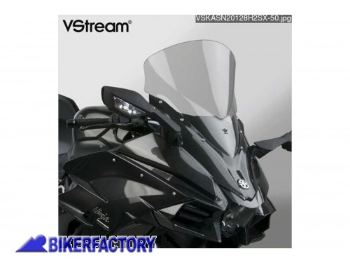 BikerFactory Cupolino parabrezza screen National Cycle VStream Sport Touring per Kawasaki H2 SX SX SE Alt 43 2 cm Larg 41 0 cm N20128 1047615