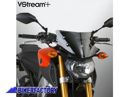 BikerFactory Cupolino parabrezza screen National Cycle VStream Sport per Yamaha FZ 09 MT 09 14 16 Alt 17 8 cm Larg 39 4 cm ca N20310 1033460