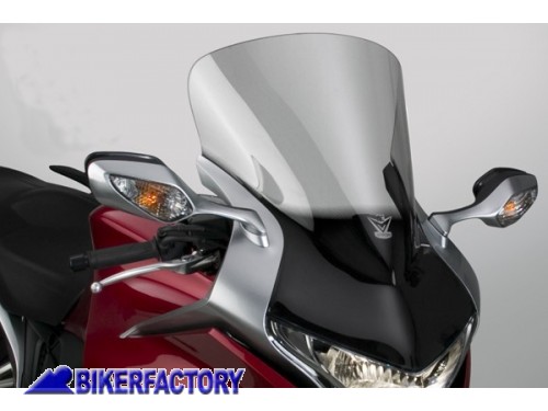 BikerFactory Cupolino parabrezza screen National Cycle VStream mod TOURING per Honda VFR1200F 10 13 Alt 35 8 cm Largh 43 2 cm ca N20006 1023770