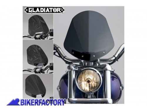 BikerFactory Cupolino parabrezza screen National cycle Gladiator per Harley Davidson Alt 36 8 cm Largh 31 8 cm ca N2701 1003035