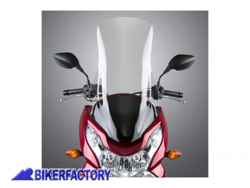 BikerFactory Cupolino parabrezza screen Quantum National Cycle TOURING maggiorato per Honda PCX150 PCX125 Alt 42 0 cm Larg 39 4 cm ca N20052 1029402