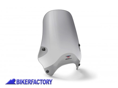BikerFactory Cupolino parabrezza screen Street Screen National Cycle regolabile Fum%C3%A8 fissaggio QuickSet per manubri %C3%98 32 mm alt 43 2 cm larg 40 6 cm N25015 1043659