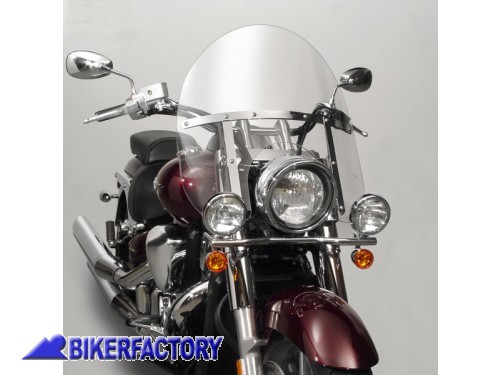 BikerFactory Cupolino parabrezza screen SwitchBlade Chopped National cycle Alt 63 5 cm Larg 58 4 cm ca N21441 1002779