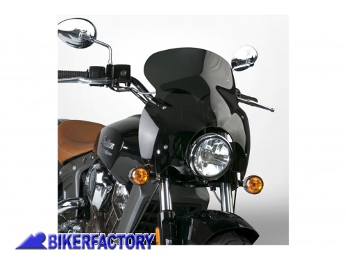 BikerFactory Cupolino parabrezza screen Wave QR National Cycle per Indian Scout Alt 26 7 cm Largh 45 7 cm N21605 1039830