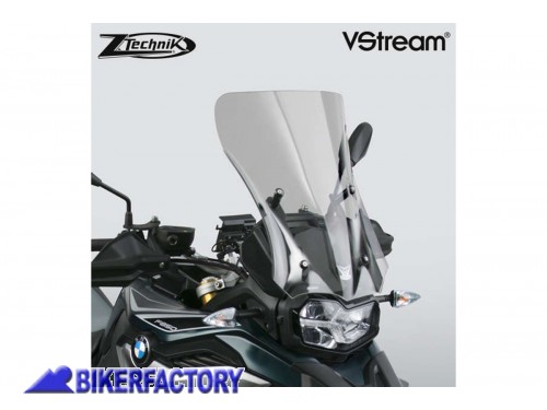 BikerFactory Cupolino parabrezza screen ZTechnik VStream Sport Tour per BMW F 850 GS colore fum%C3%A9 chiaro Alt 48 6 cm Larg 37 8 cm ca Z2378 1040633