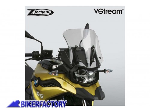 BikerFactory Cupolino parabrezza screen ZTechnik VStream Sport per BMW F 750 GS colore fum%C3%A9 chiaro Alt 33 3 cm Larg 34 3 cm ca Z2380 1042059