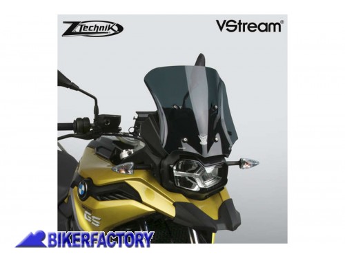 BikerFactory Cupolino parabrezza screen ZTechnik VStream Sport per BMW F 750 GS colore fum%C3%A9 scuro Alt 33 3 cm Larg 34 3 cm ca Z2381 1042325