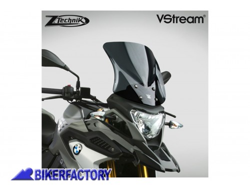 BikerFactory Cupolino parabrezza screen ZTechnik VStream Sport per BMW G 310 GS 17 in poi colore fum%C3%A9 scuro Alt 36 1 cm Larg 33 6 cm ca Z2360 1039477