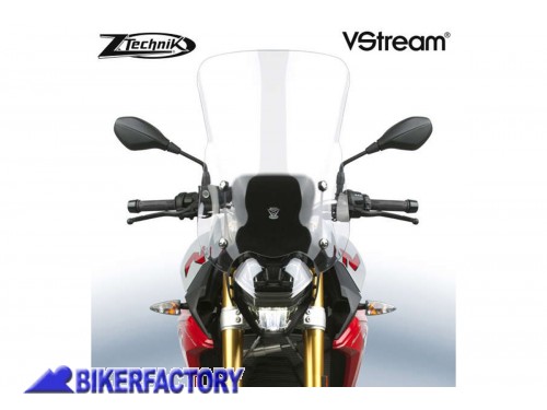 BikerFactory Cupolino parabrezza screen ZTechnik VStream Touring per BMW F 900 R colore Trasparente Alt 54 6 cm Larg 40 6 cm ca Z2391 1044808