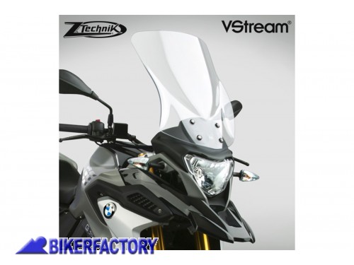 BikerFactory Cupolino parabrezza screen ZTechnik VStream Touring per BMW G 310 GS 17 in poi colore trasparente Alt 49 2 cm Larg 37 4 cm ca Z2362 1039479