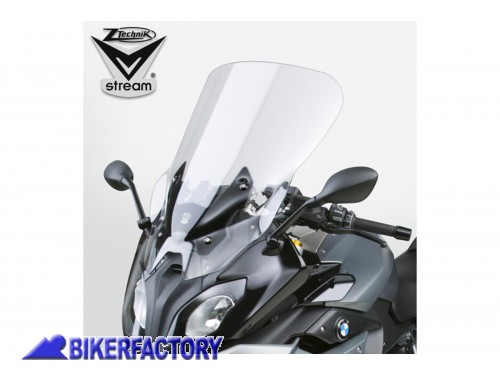BikerFactory Cupolino parabrezza screen ZTechnik VStream Touring per BMW R 1200 1250 RS colore trasparente Alt 55 9 cm Larg 48 2 cm ca Z2375 1034294