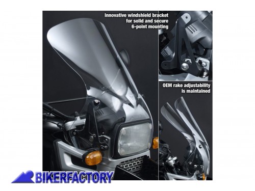 BikerFactory Cupolino parabrezza screen ZTechnik VStream mod Touring Maggiorato x BMW R 1100 GS 93 98 Alt 52 7 cm Largh 45 7 cm Z2437 1004264