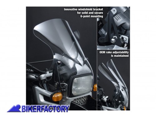 BikerFactory Cupolino parabrezza screen ZTechnik VStream mod Touring per BMW R1100GS 93 98 Alt 45 1 cm Largh 44 5 cm Z2438 1004263