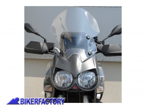 BikerFactory Cupolino parabrezza screen alta protezione x MOTO GUZZI STELVIO 1200 NTX 11 14 h 56 cm TRASPARENTE SE17 BG010HPIN 1030590