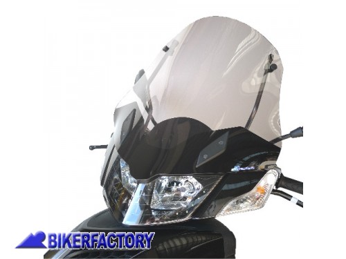 BikerFactory Cupolino parabrezza screen alta protezione x PIAGGIO MP3 URBAN 125 300 11 14 h 52 cm 1030556
