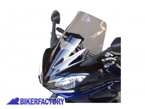 BikerFactory Cupolino parabrezza screen alta protezione x YAMAHA FZ 6 Fazer 04 06 h 60 cm TRASPARENTE SE06 BY103HPIN 1013982