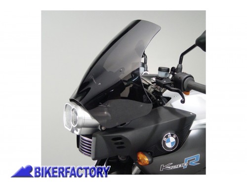 BikerFactory Cupolino parabrezza screen maggiorato Sport Touring ZTechnik per BMW K 1200 R 05 06 K 1300 R 09 13 Alt 43 8 cm Largh 52 cm ca Z2225 1001209