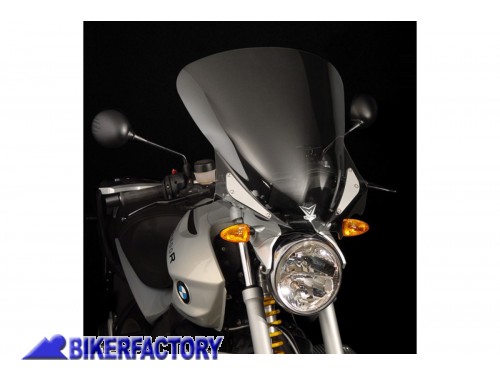 BikerFactory Cupolino parabrezza screen maggiorato ZTechnik mod BIG VStream x R1200R 06 10 alt 54 6 cm larg 53 3 cm ca Z2409 1001227