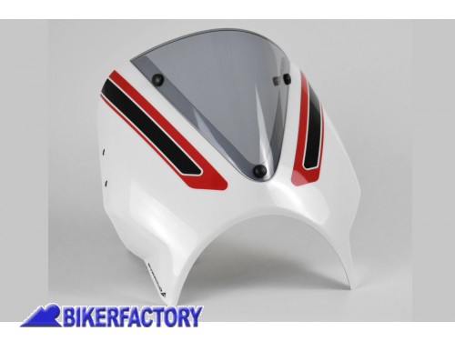 BikerFactory PYRAMID kit cupolino Fly Screen Crystal White scheme Triumph Trident 660 PY11 26660D 1046460
