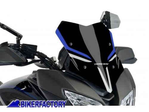 BikerFactory Parabrezza RACING PYRAMID colore Black Blue Silver colori GT per YAMAHA Tracer 900 GT PY06 22200G 1042658