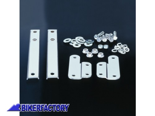 BikerFactory Kit di aggancio Cromato per cupolini Heavy Duty e Dakota National Cycle KIT CHN 1013218