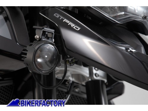 BikerFactory Kit faretti LED EVO FOG LIGHT fendinebbia SW Motech completi di staffe per TRIUMPH Tiger 900 GT Rally Pro NSW 11 953 51000 B 1044585