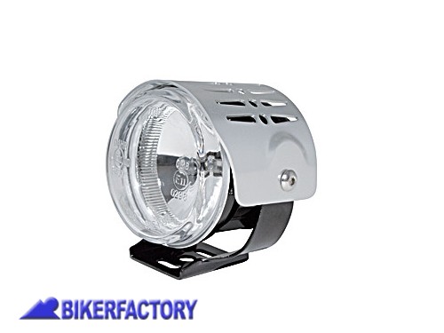 BikerFactory Faro supplementare fendinebbia rotondo cover argento Prodotto generico non specifico per questo modello di moto PW 00 222 012 1032514