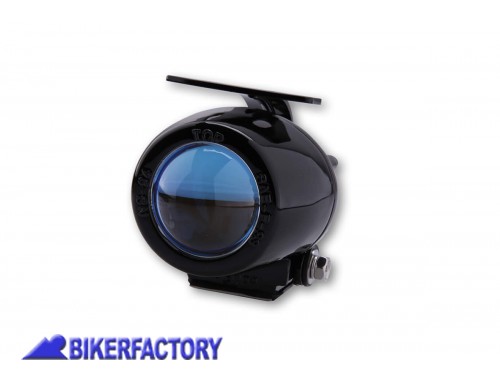 BikerFactory KIT Faretti supplementari fendinebbia ellissoidali con lente blu completi di cablaggio Prodotto generico non specifico per questo modello di moto BKF 222 217 2 1048357