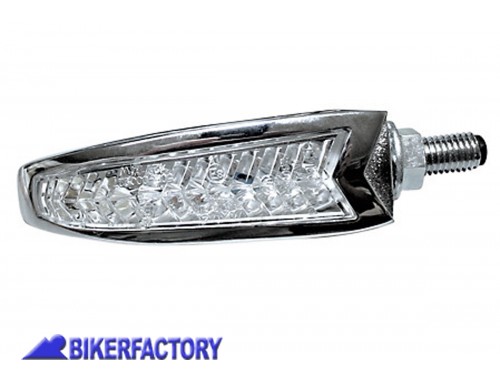 BikerFactory Coppia frecce dx sx a LED luci di posizione solo anteriore mod DAKOTA Prodotto generico non specifico per questo modello di moto PW 00 203 211 1037507