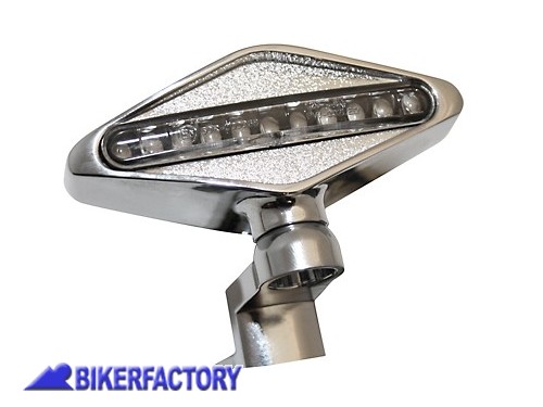 BikerFactory Coppia frecce dx sx a LED per specchietto mod NEVADA Prodotto generico non specifico per questo modello di moto PW 00 204 325 1027809