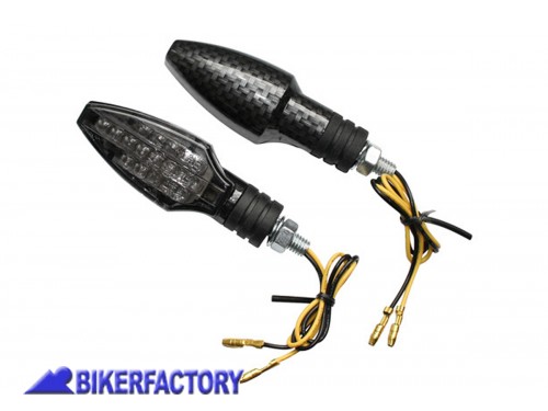 BikerFactory Frecce dx sx a LED mod COMO corpo carbon look Prodotto generico non specifico per questo modello di moto PW 00 203 593 1037831