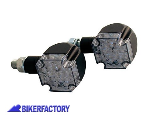 BikerFactory Frecce dx sx a LED mod CROSS stelo corto Prodotto generico non specifico per questo modello di moto PW 00 204 150 1037995