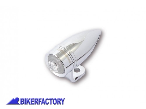 BikerFactory Frecce dx sx a LED mod MONO BULLET SHORT corpo col cromo Prodotto generico non specifico per questo modello di moto PW 00 203 216013 1037532