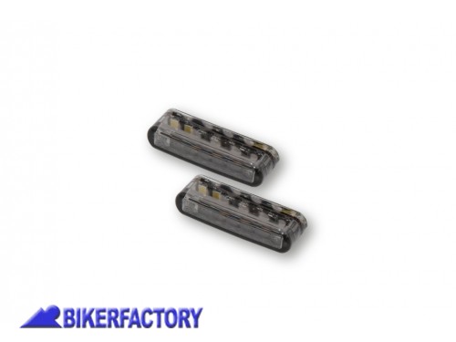 BikerFactory Frecce dx sx con luci di posizione a LED mod SHORTY vetro fum%C3%A8 Prodotto generico non specifico per questo modello di moto PW 00 204 072 1037940