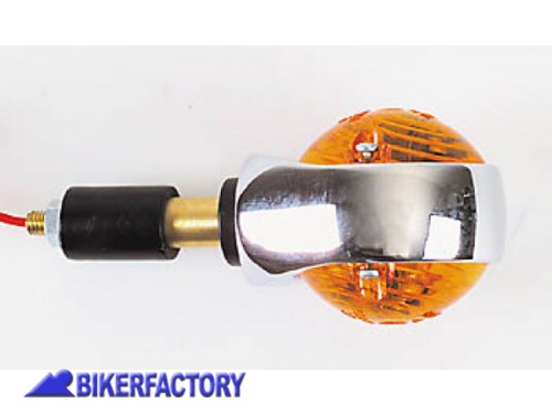 BikerFactory Frecce dx sx fine mabubrio mod BULL S EYE cromato giallo Prodotto generico non specifico per questo modello di moto PW 00 202 268 1041002