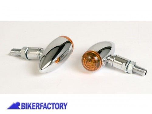 BikerFactory Frecce dx sx mod MICRO BULLET lisce colore cromo Prodotto generico non specifico per questo modello di moto PW 00 203 111 1028224