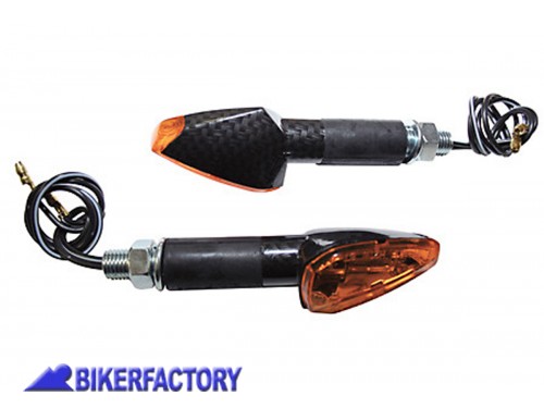 BikerFactory Frecce dx sx mod PEAK col carbon look stelo corto Prodotto generico non specifico per questo modello di moto PW 00 203 898 1037899