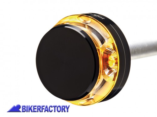 BikerFactory Freccia a LED lato destro mod M Blaze DISC corpo nero Prodotto generico non specifico per questo modello di moto PW 00 204 605 1038209