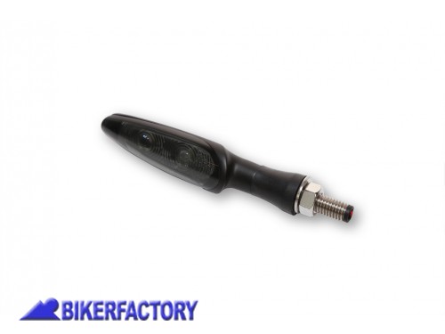 BikerFactory Freccia singola a LED mod INFINITY colore nero con luce di posizione anteriore Prodotto generico non specifico per questo modello di moto PW 00 204 139 1037990