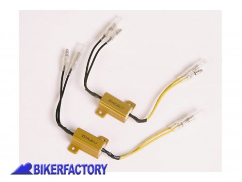 BikerFactory Kit coppia resistenze 25W 6 8 Ohm per frecce a LED PW 00 207 025 1030694