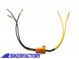 BikerFactory Kit coppia resistenze 8 2 Ohm 25 W per frecce MICRO 1000 LED PW 00 207 026 1030695