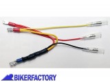 BikerFactory Resistenza con cavo adattatore per fanali posteriori a LED jack 4 7 mm per moto con sistema CAN Bus PW 00 207 016 1027066